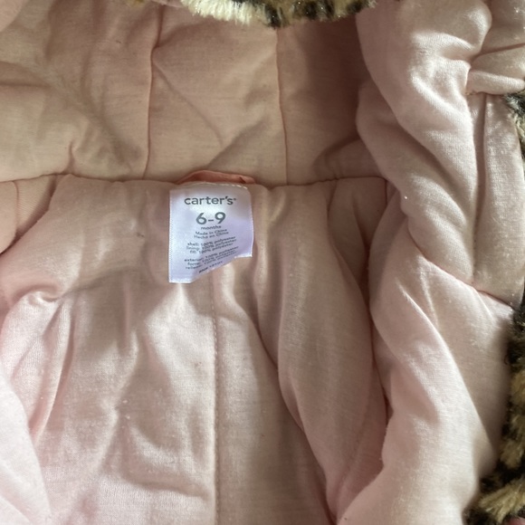 Carter's Baby Girls' Bundle Up Cozy Pram with Ears - Picture 3 of 5